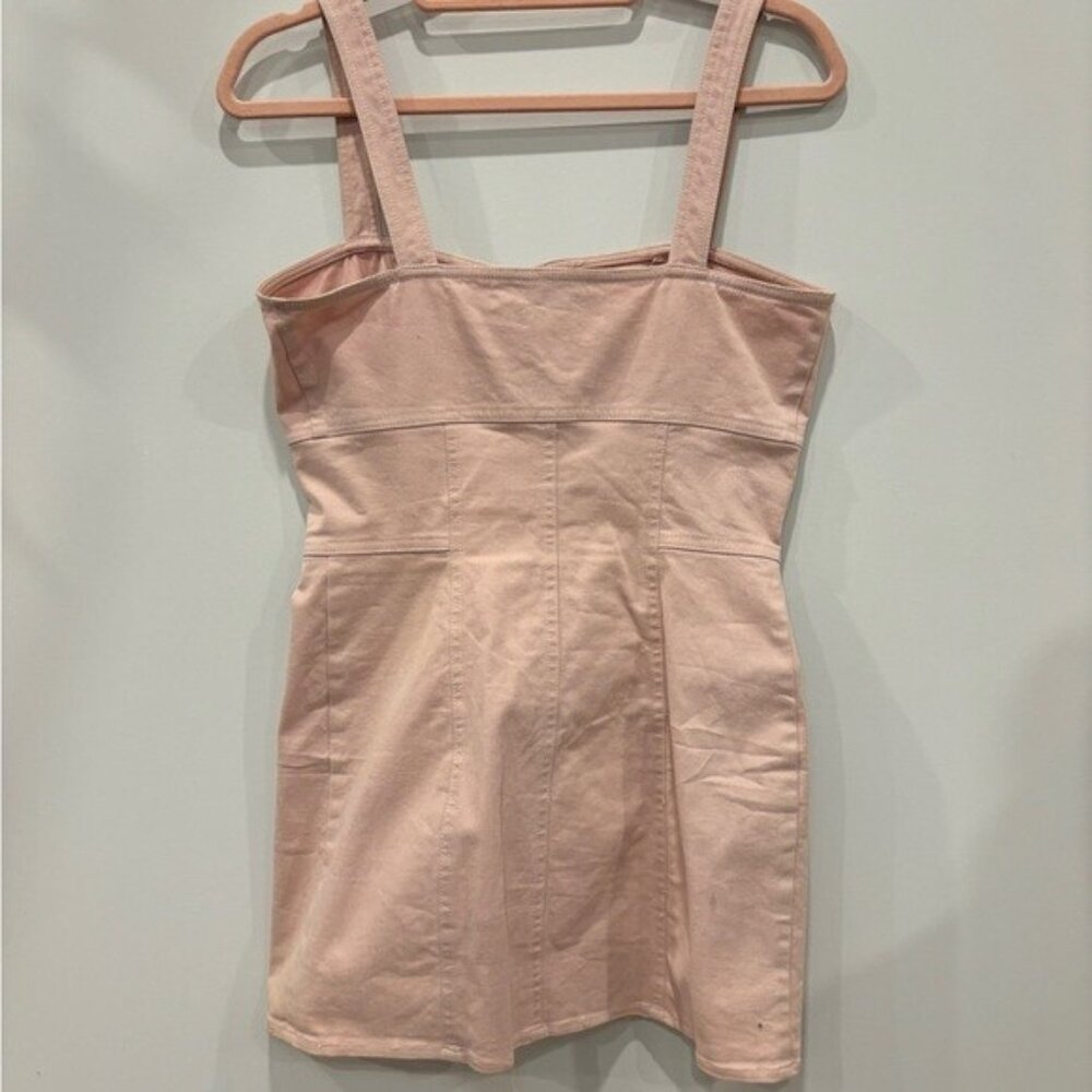 *Intermix Square Neckline Mini Denim Dress - Size Small - Picture 4 of 8